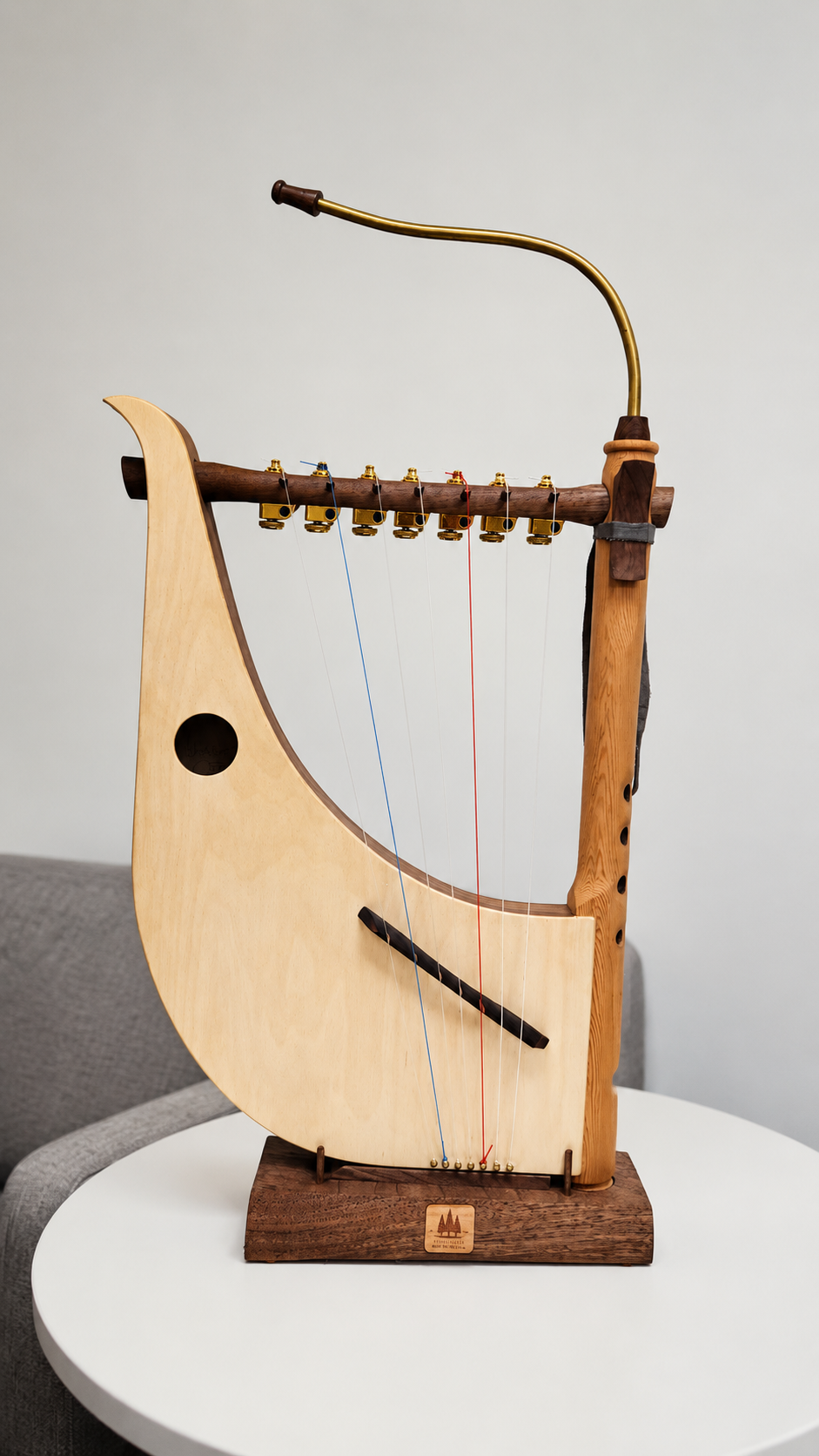 Advanced WhistleHarp – Handcrafted 7-String Harp-Flute