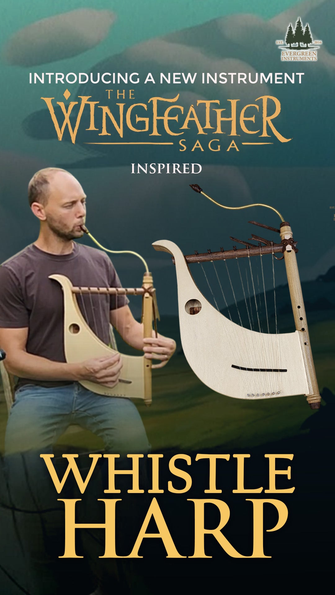 The Whistleharp - Flute and Harp Combined